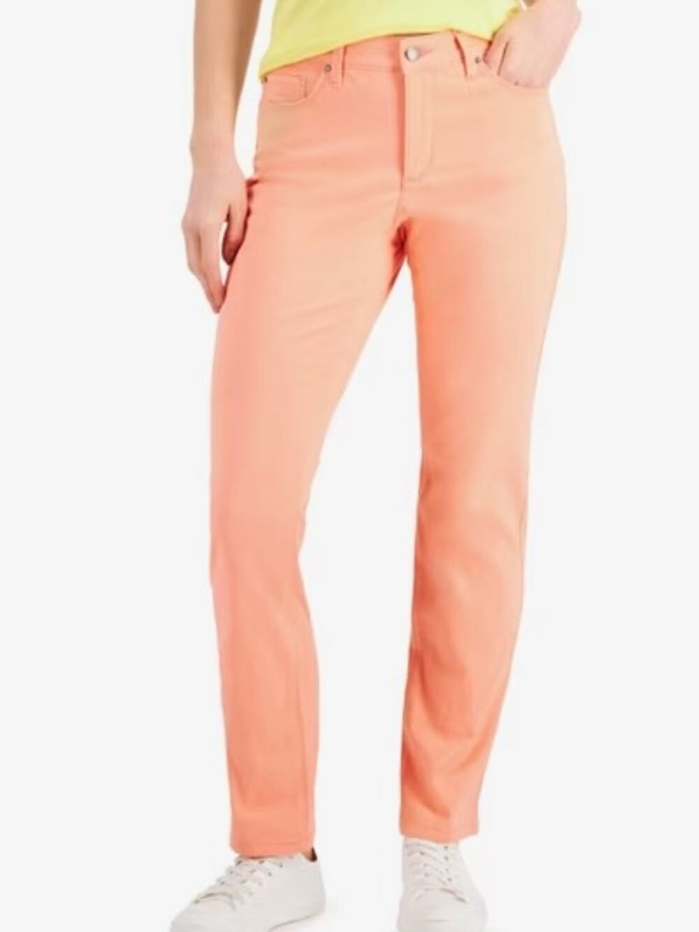 Charter Club Coral Lexington Straight-Leg Jeans Size 4
